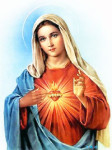 Immaculate Heart of Mary - adapted from Creative Commons Image at Wikimedia Commons, Attributed as Image of 19th Century Painting in Public Domain