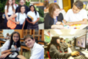 Collage of Catholic School Images, adapted from image at ed.gov