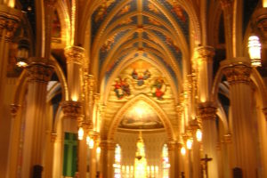 Interior of the Basilica of the Sacred Heart at the University oif Notre Dame, Copyright Steven C. Welsh