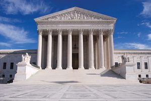 U.S. Supreme Court Facade, adopted from .gov image by Steven C. Welsh
