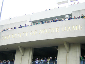 Notre Dame Stadium Facade