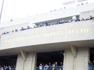 Notre Dame Stadium Facade