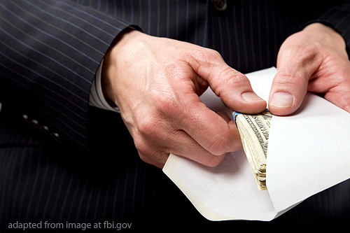 Hands of Man in Suit Taking Cash From Envelope