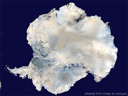 Antarctica Aerial Image adapted from image at nasa.gov