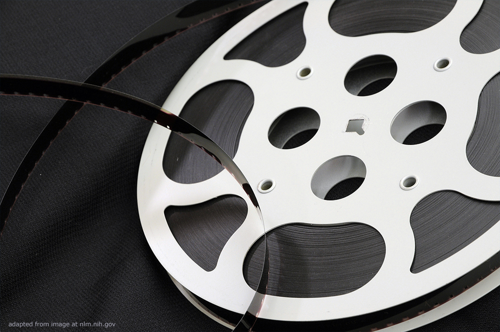 Film Reel, adapted from image at nih.gov