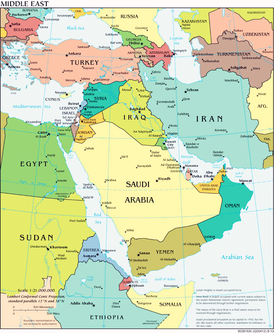 Mideast Map