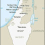 Map of Holy Land Featuring Israel and Palestine and Environs