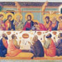 Last Supper by Duccio, adapted from image at openi.nlm.nih.gov