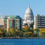 Madison, Wisconsin, Skyline From Water, adapted from image at huduser.gov