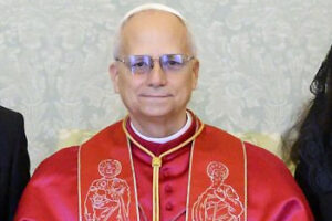 Cropped Image of Pope Leo IV adapted from image at usembassy.gov