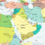 Map of Middle East adapted from cia.gov image