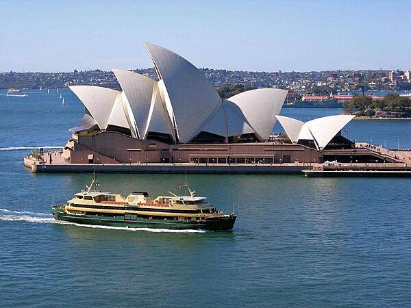 Sydney, Australia, Opera House file photo adapted from cia.gov image