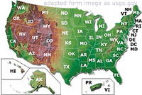 Map of United States