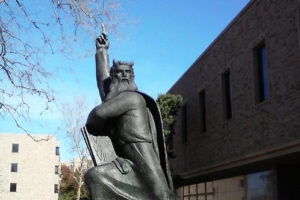 "We're # 1" Moses Sculpture at Notre Dame