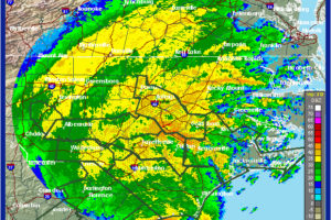 NWS Raleigh Weather Radar, Screenshot