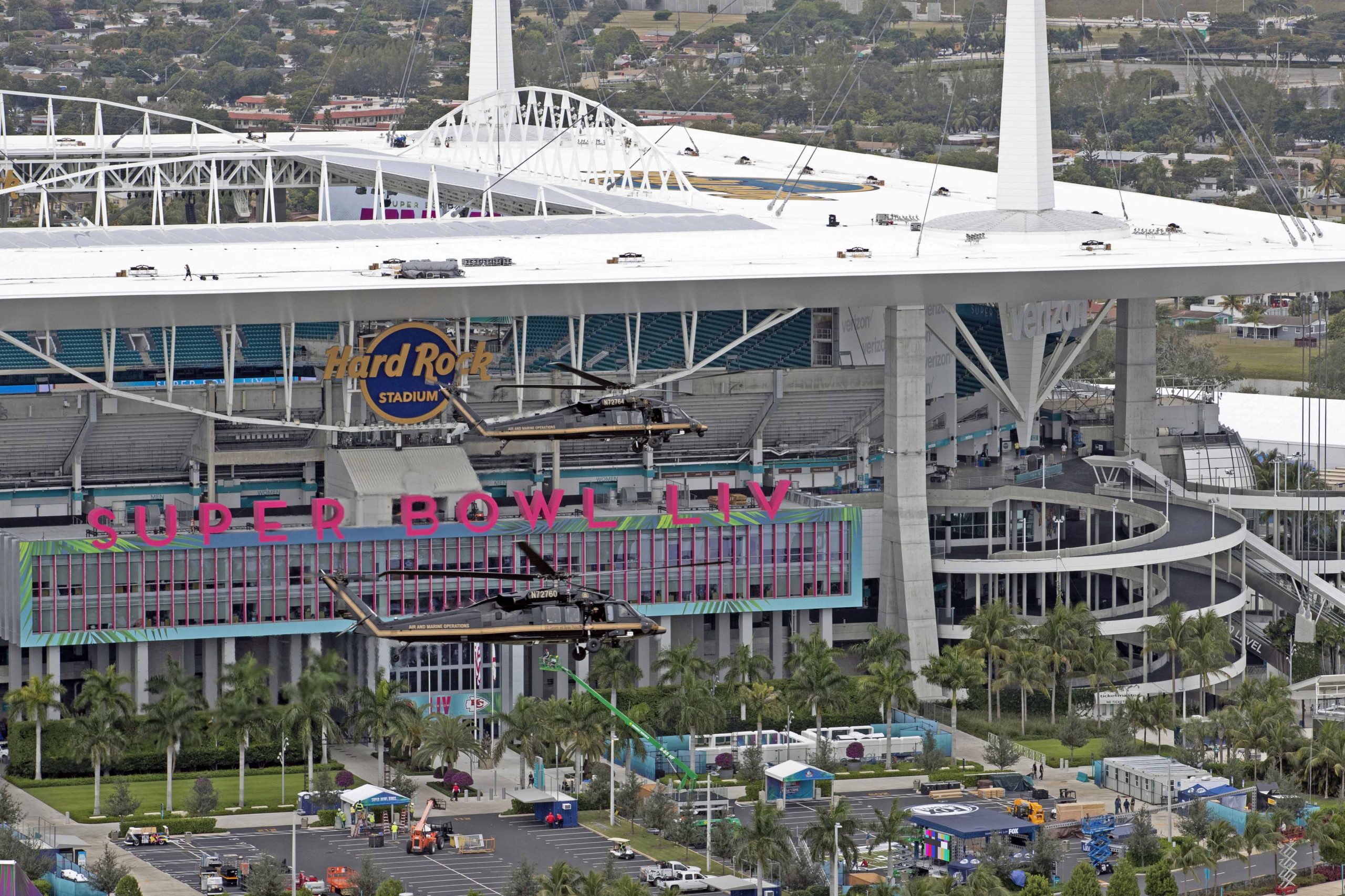 Hard Rock Stadium - Miami file photo, adapted from image at defense.gov
