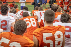 File Photo of Clemson Football Players adapted from image at defense.gov, Army photo